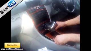 Radio Removal Mercedes C Class 20012007  JustAudioTips [upl. by Scherle]