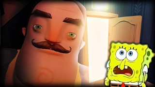 O VIZINHO ESTÁ LOUCO BoB Esponja no Hello Neighbor [upl. by Kowatch]