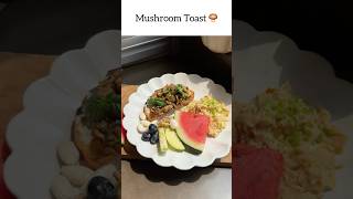 Breakfast at 36 weeks pregnant 🤰 highprotein healthy mushroomtoast mealprepidea food recipes [upl. by Tasiana826]