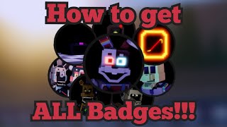 How to get ALL Badges  Fazbears Revamp RP P2  Roblox [upl. by Esiom]