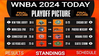 WNBA standings today  WNBA playoffs 2024  WNBA playoffs standings 2024  WNBA standings 2024 [upl. by Wilmott]