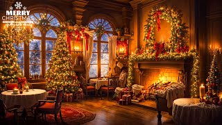 Beautiful Instrumental Christmas Music with Fireplace  Relaxing Christmas Carol Music [upl. by Utley619]