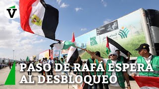 La ayuda humanitaria para Gaza continúa a la espera del desbloqueo del paso de Rafá [upl. by Veator]