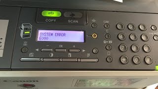 Canon Ir1018 IR1020 how to resolve system error E000 problem [upl. by Aysan]