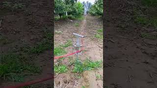 Corner cable rack Installation and usage process for garden spray [upl. by Yarehs]