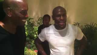 Floyd Mayweather vs Tyrese 7 mile challenge VegasTMT [upl. by Furie871]