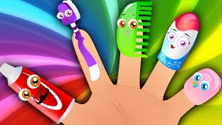 Morning Finger Family  Finger Family Song  Nursery Rhymes [upl. by Hanley343]