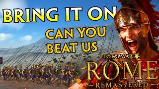 Multiplayer battles W Pixelated Apollo  Total War Rome remastered [upl. by Felicdad]