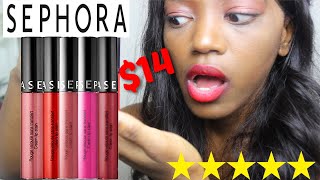 5 Best Sephora Cream Lip Stains for Dark Skin Girls  Lip Swatches amp Review [upl. by Kcyrred732]