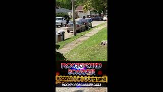 Rockford Scanner Driver crashes into a parked vehicle in Rockford Illinois [upl. by Rourke]