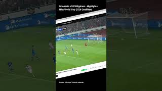 Indonesia VS Philippines  Highlights  FIFA World Cup 2026 Kualifikasi shorts [upl. by Yelahs950]