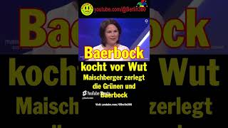 Maischberger Grüne Baerbock flugverkehrskonzept Flugverkehr Kurzstrecken bahn schiene flug [upl. by Bluefield69]