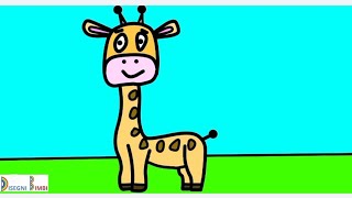 Disegnare una giraffa per bambini facili [upl. by Thomasa]