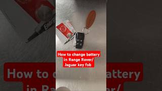 howto change battery in rangerover jaguar keyfob shorts viralvideo youtybeshorts [upl. by Jacinthe]