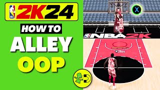 NBA 2K24 How to Alley Oop [upl. by Aneetsyrk]