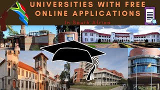 Universities with free online applications in South Africa  Opening amp Closing Dates2021 [upl. by Ahsiemac538]