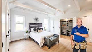 DIY Bedroom Renovation From A to Z With Engineered Hardwood to Custom Closets [upl. by Damiano]