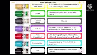 Vacutainer Tubes Colour Coding [upl. by Ahs]