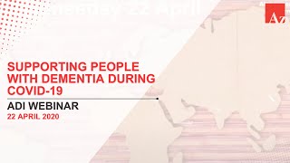 Supporting people with dementia during COVID19 [upl. by Hgielram]