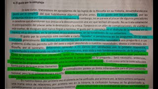 4 El gusto por lo complejo Filosofia curso de ingreso UNLAM [upl. by Notsyrb]