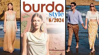 BURDA 62024 Technical Drawings with Burda 62024 Surprising patterns [upl. by Eniala]