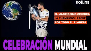 ✅ CELEBRACIONES EN TODO EL MUNDO A LA CHAMPIONS LEAGUE DEL REAL MADRID REACCIONES A LA 15 [upl. by Einnaj]