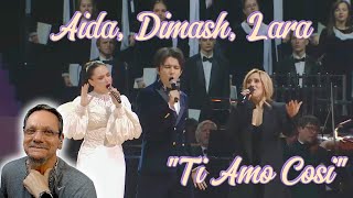 Dimash Qudaibergen Lara Fabian Aida Garifullina  Ti Amo Cosi  First Time Reaction So Beautiful [upl. by Titus888]