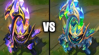 Crystalis Indomitus Nautilus vs Mythic Chroma Skin Comparison League of Legends [upl. by Gittle559]