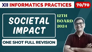 Societal Impact Class 12 IP  Social Impact  One Shot video  Class 12 IP Societal Impact [upl. by Tdnaltroc461]