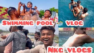 Swimming pool vlog  funny vlog vloggar fullmasti backchodivideo [upl. by Onihc]