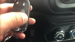 PANIC ALARM ONOFF BUTTON Instructions  JEEP RENEGADE  HOW TO [upl. by Airec]