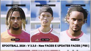 EFOOTBALL 2024  V 330  New FACES E UPDATES  PS5 [upl. by Louella]