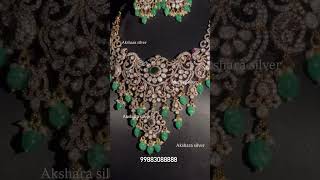 VICTORIAN NECKLACESETAJ774aksharasilver silverelegance onlineshopping akshara silvernecklace [upl. by Rasec]