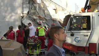 Eight people dead dozens injured in a canopy collapse at Novi Sad train station Serbia [upl. by Ruon942]