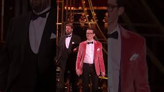 The Play That Goes Wrong creators present the award for Best Family Show at Olivier Awards 2024 [upl. by Dasa]