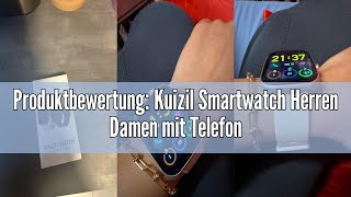 Produktbewertung Kuizil Smartwatch Herren Damen mit Telefonfunktion 191quot Fitnessuhr Damen 110Sp [upl. by Vernier]