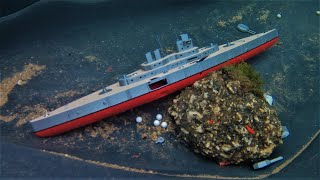 3D Printed Battleship Sinking [upl. by Nale]