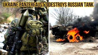 Ukrainian Panzerfaust 3 destroys Russian Tank  panzerfäust 3 vs russian tanks [upl. by Ruckman]