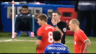 Diego Costa vs Gerrard Chelsea 10 Liverpool [upl. by Keener40]