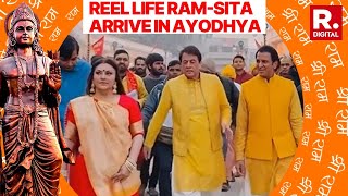 Ramayans Ram And Sita Add To Festive Cheer In Ayodhya Visit For A Special Reason [upl. by Adamok782]