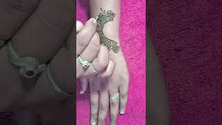 Back hand mehndi design  Finger mehndi design short mehndi mehandi ytshorts viral trending [upl. by Aldercy]