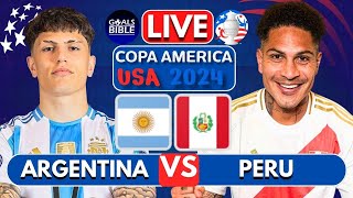 🔴ARGENTINA vs PERU LIVE  COPA AMERICA 2024  Full Match LIVE Today [upl. by Acimak]