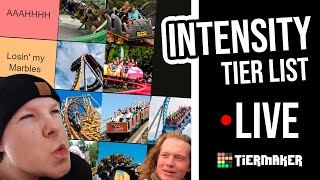 Coaster INTENSITY Tier List  Live Stream with Villas [upl. by Eixam649]