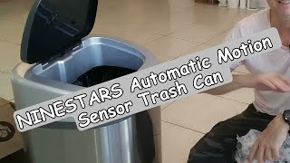 NINESTARS 21 Gal Automatic Touchless Trash Can Review After 10 Years amp Tutorial [upl. by Nibor]