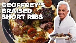 Geoffrey Zakarians Braised Short Ribs with Smoked Olives  The Kitchen  Food Network [upl. by Chemush]