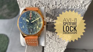 Watch Review  AVI8 Spitfire Lock Chronograph Bronze [upl. by Rubinstein829]