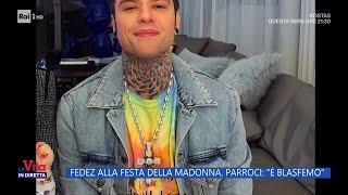 Fedez alla festa della Madonna il concerto della discordia  La vita in diretta 12092024 [upl. by Breana]