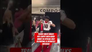 Travis Smith walks red carpet with Kirby Smart in official visit recruiting is definitely different [upl. by Ailimaj909]