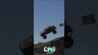 BIG JUMP for leaf springs  Little Blue Race Truck at Extreme Mudfest 2017 tbt offroad [upl. by Brazee]