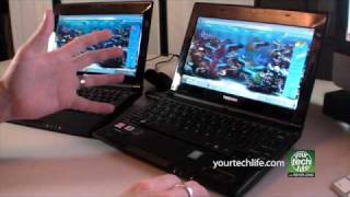 AMD HD Internet vs Intel ATOM  TOSHIBA Netbook Comparison [upl. by Sylirama]